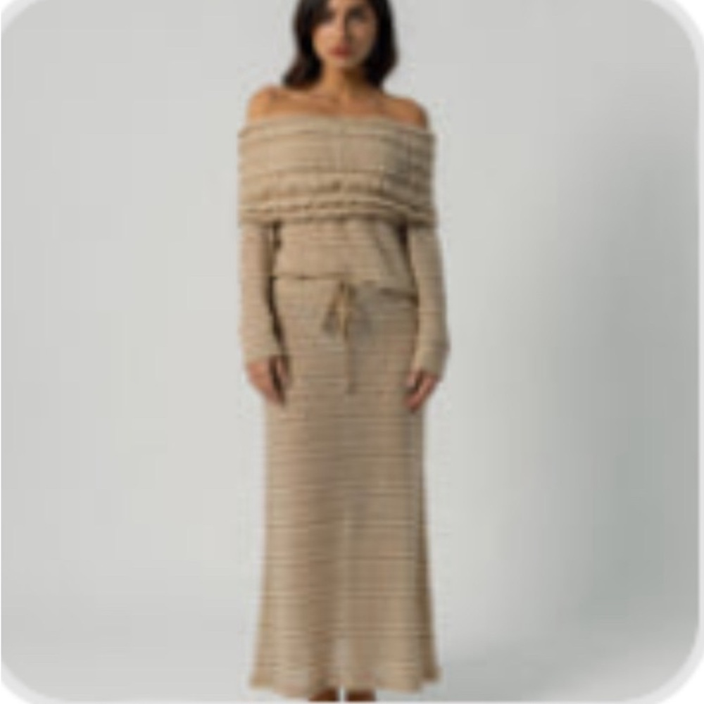 NWT Beige Olivia Maxi skirt and Ginny beige top